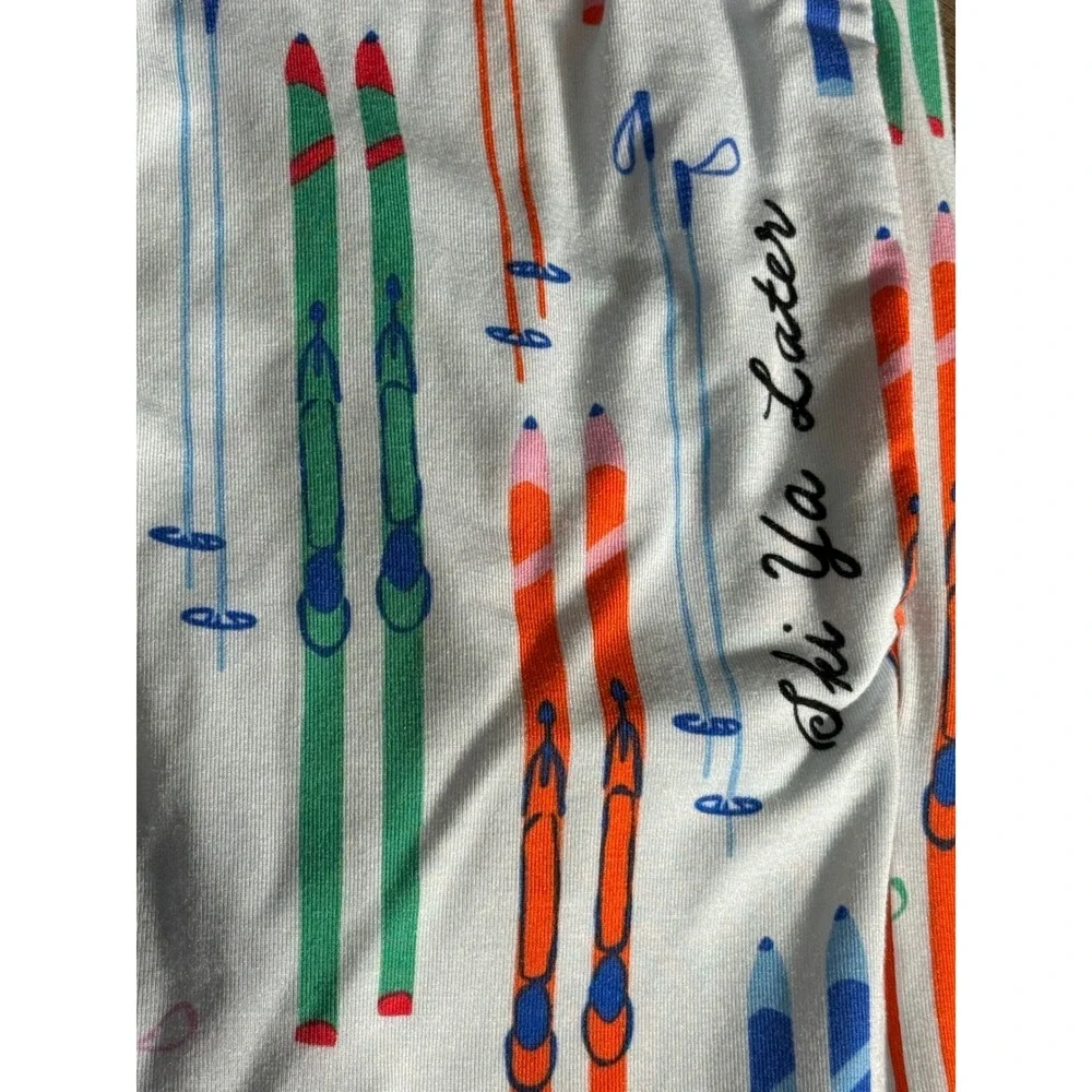 Anthropologie Emily Taylor Ski Ya Later Pajama Pants White Modal Large - Picture 9 of 10